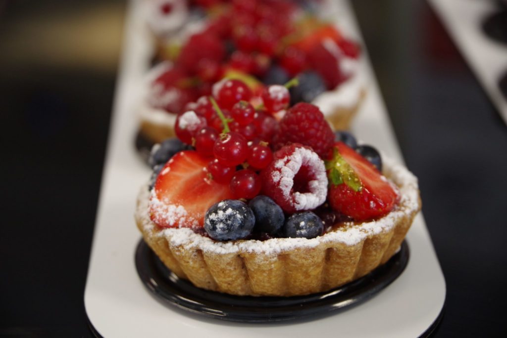Flan fruits rouges